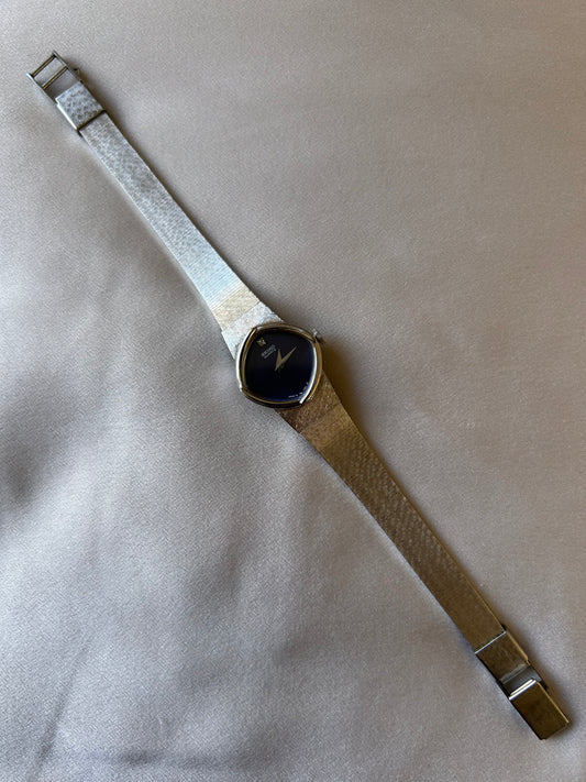 "Seiko" Silver Blue Dial Watch